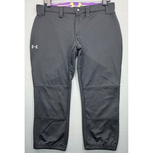 Under Armour Softball Pants Black Double Knee Knickers 1242352 | Women's Medium
